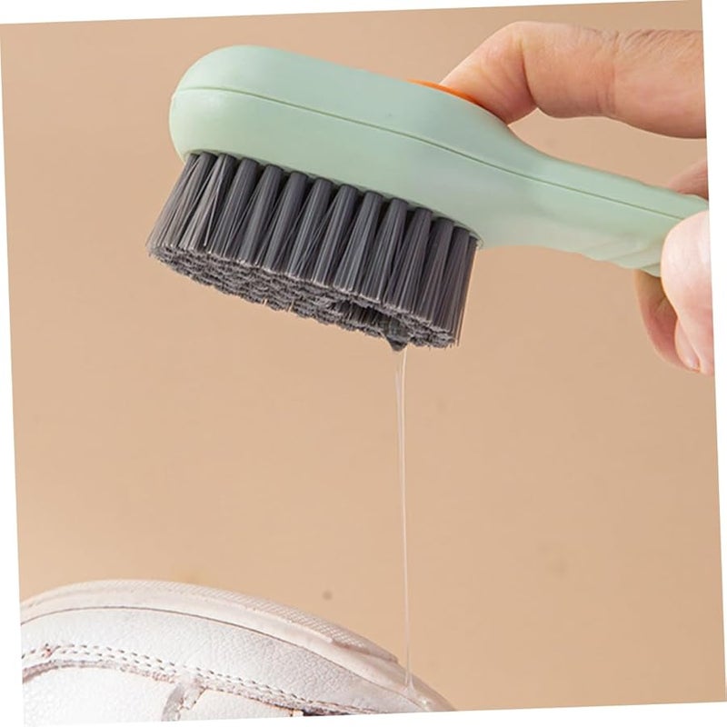 Long Handle Shoe Brush with Soap Dispenser Multi Function Cleaning Brush for Shoes and Surfaces - Image 4